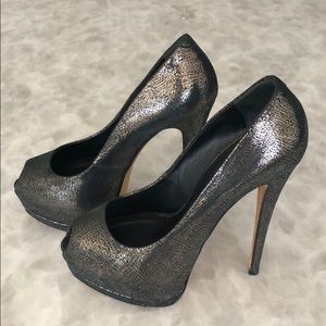 Giuseppe Zanotti High Heels Silver Black